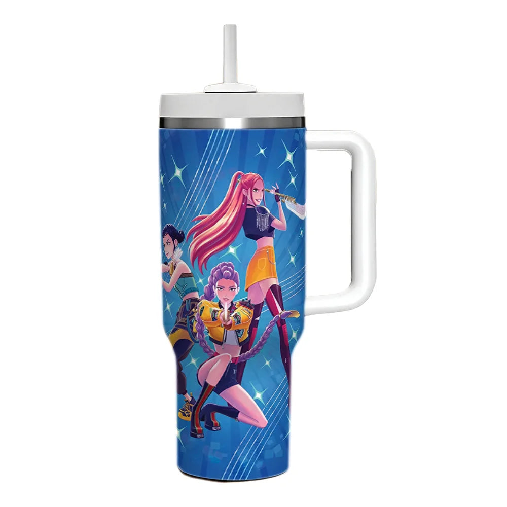 K-Pop Hunter 40oz Tumbler Stainless Steel Insulated Mug Gift 40oz No.8
