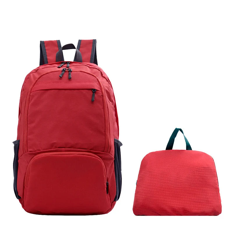 Blank Custom Waterproof Outdoor Lightweight Foldable Hiking Backpack