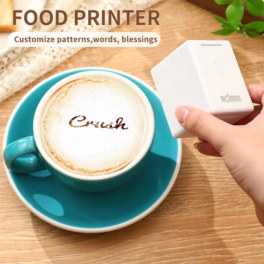 Portable Mini Wifi Handheld Edible Printer For DIY Coffee Bread Food - Colorsprinter