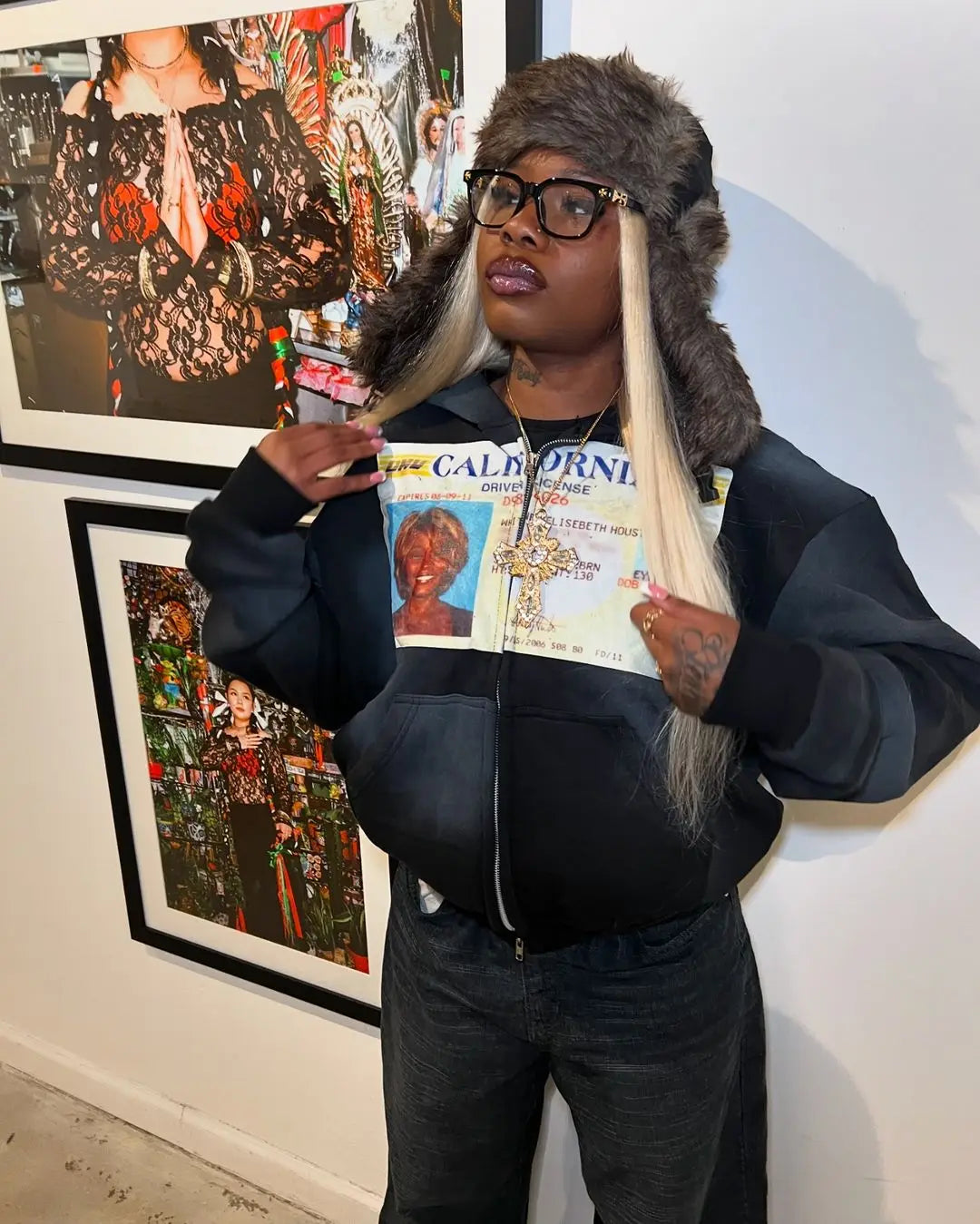 Women Y2k Zip Up Hoodie Sweatshirt Vintage Flag Jacket Streetwear 3