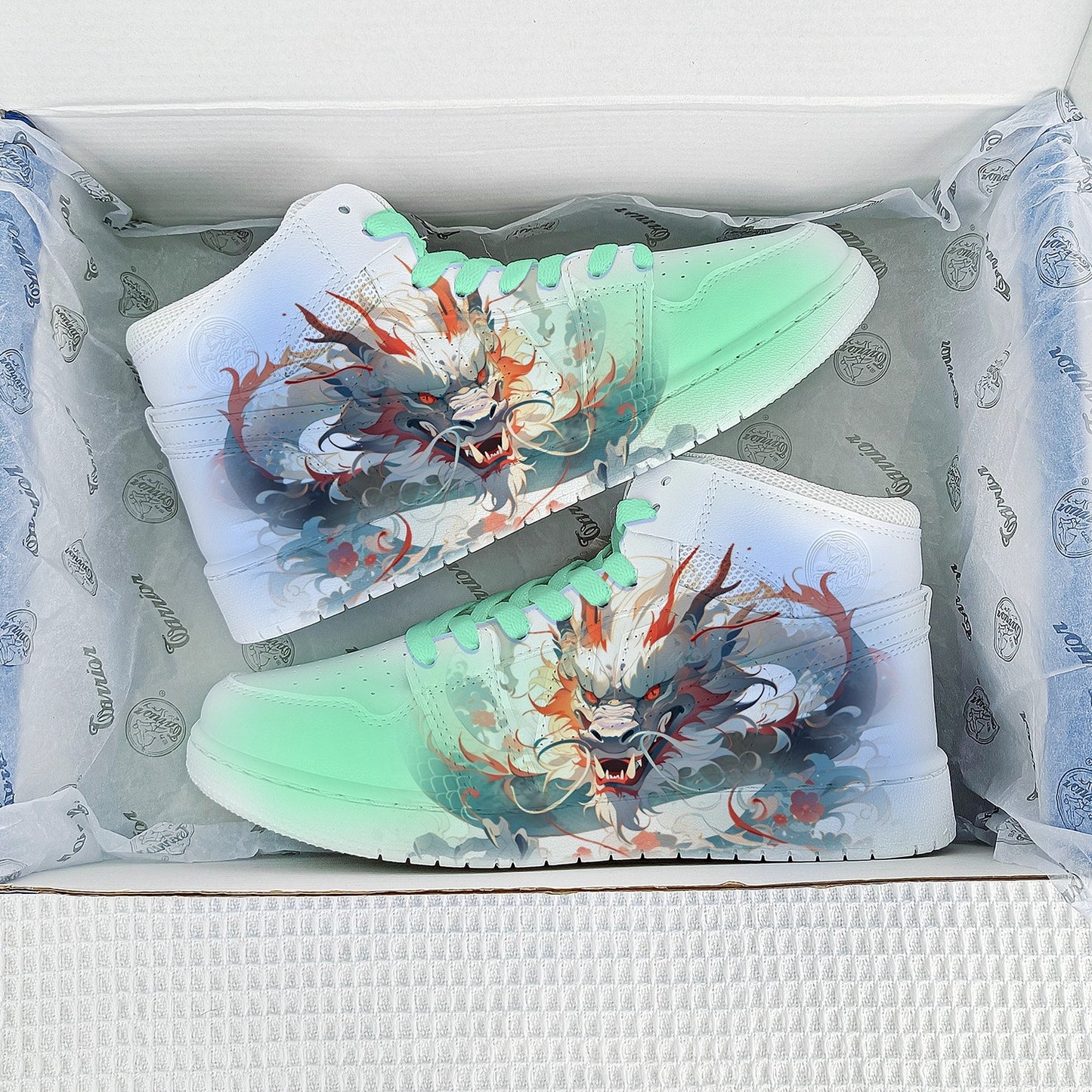 Blank Men Women White High Top Basketball Sneakers Girls Running Shoes - Colorsprinter
