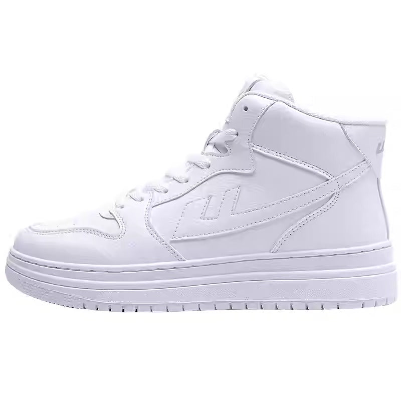 Blank Men Women White High Top Basketball Sneakers Girls Running Shoes
