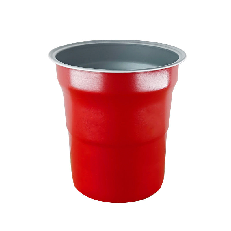 Custom Wholesale Blank Metal Cups Aluminum Cups 16 Oz Drinking Cups Red
