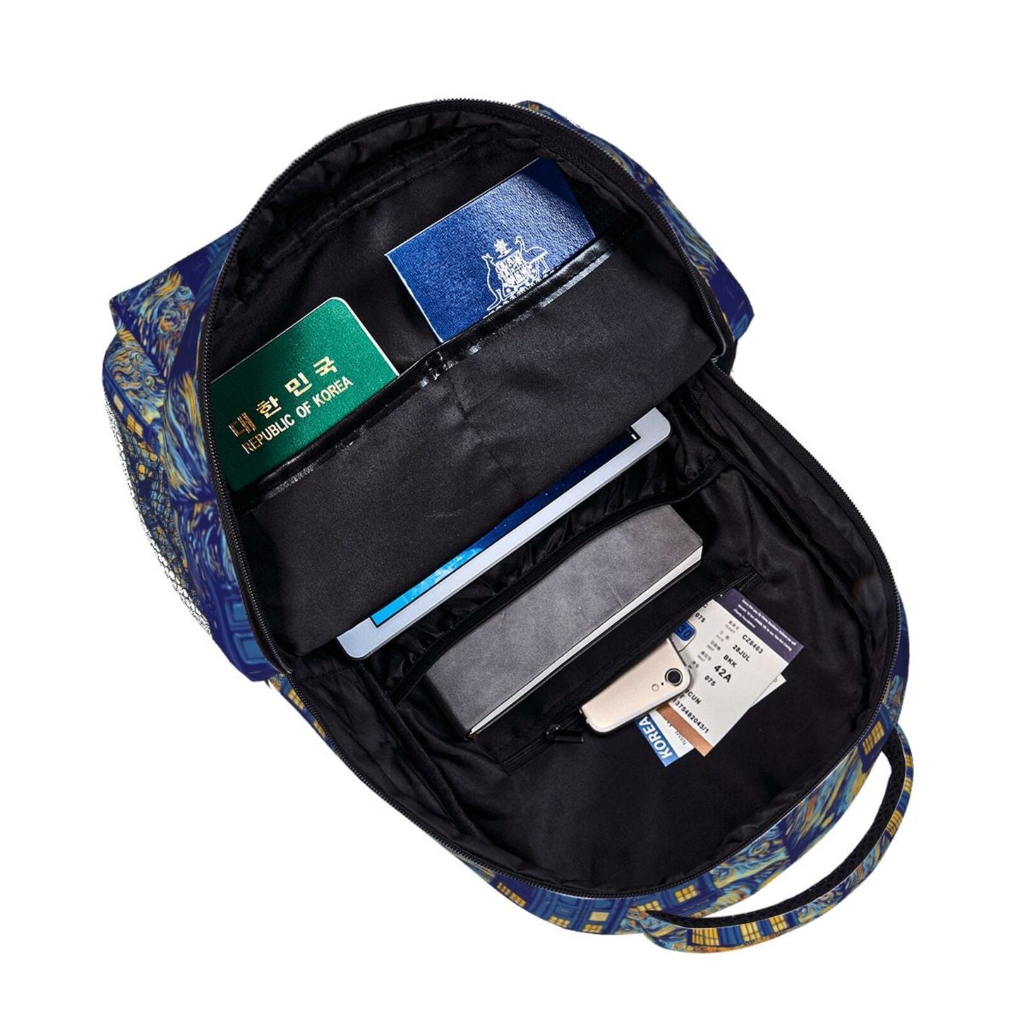 Doctor Who Police Call Box Time Machine School Backpack Book Bag Gift