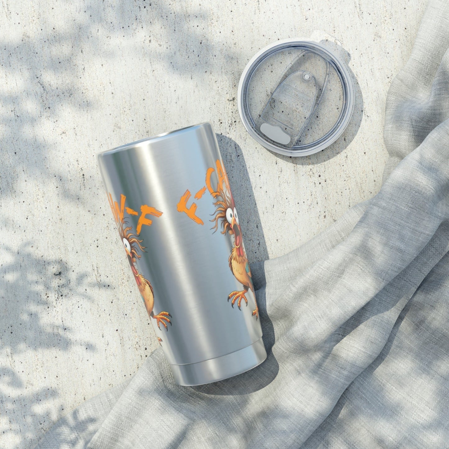 F-Caw-F Mug Gifts 20 oz Stainless Steel Insulated Coffee Cup Tumbler