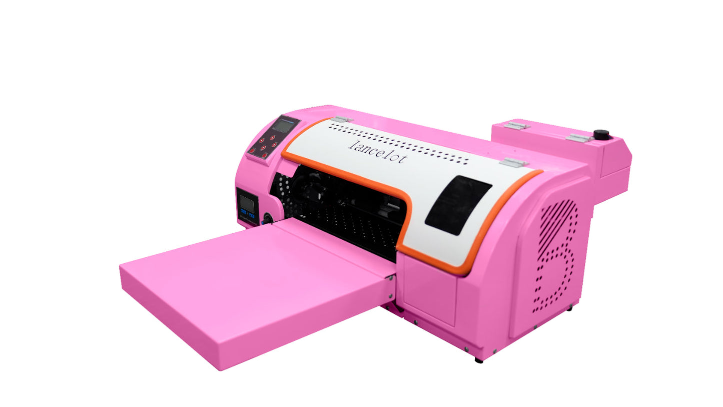 XP600 A3 Pink DTF Printer Bundle Printing Machine T Shirt Making Kit