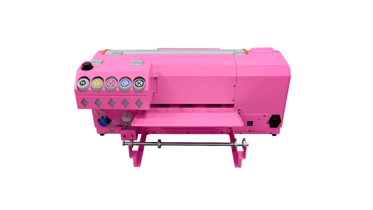 XP600 A3 Pink DTF Printer Bundle Printing Machine T Shirt Making Kit