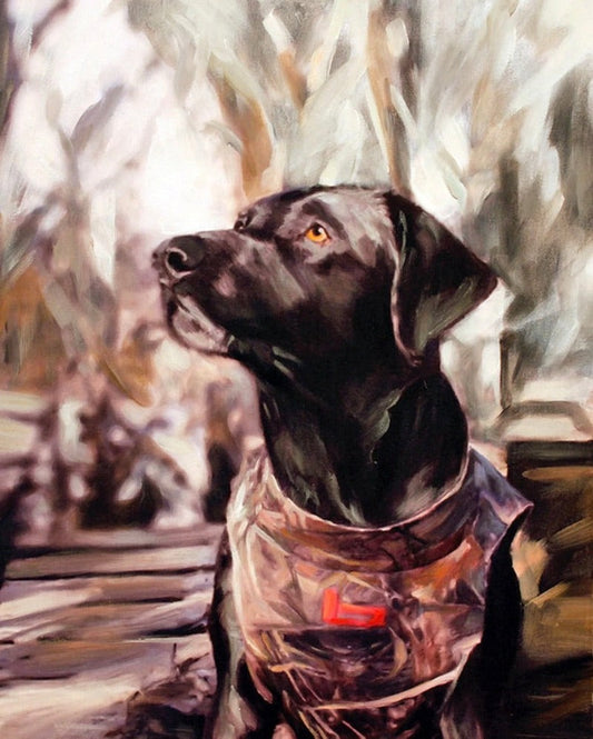 Personalized Dog Portrait Oil Painting Funny Canvas Photo Gifts