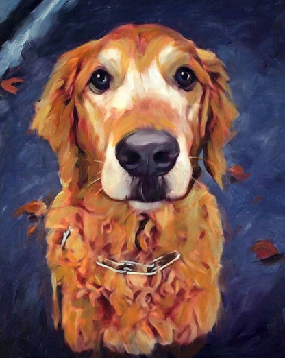 Personalized Dog Portrait Oil Painting Funny Canvas Photo Gifts