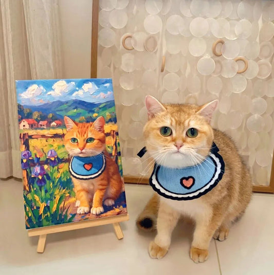 Personalized Cat Portrait Oil Painting Pet Funny Gifts For Cats