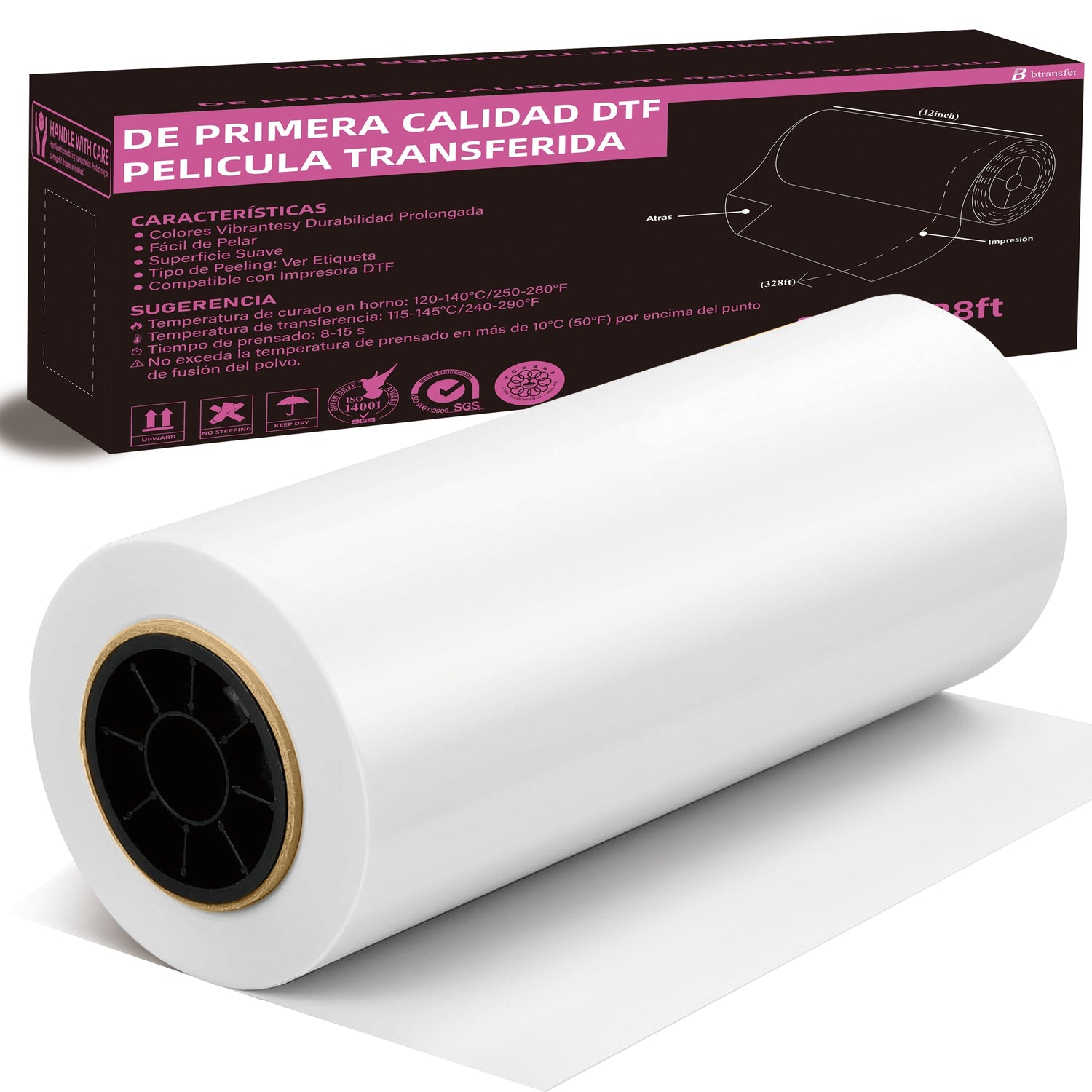 Btransfer DTF Roll Film 13 Inch x 328 FT
