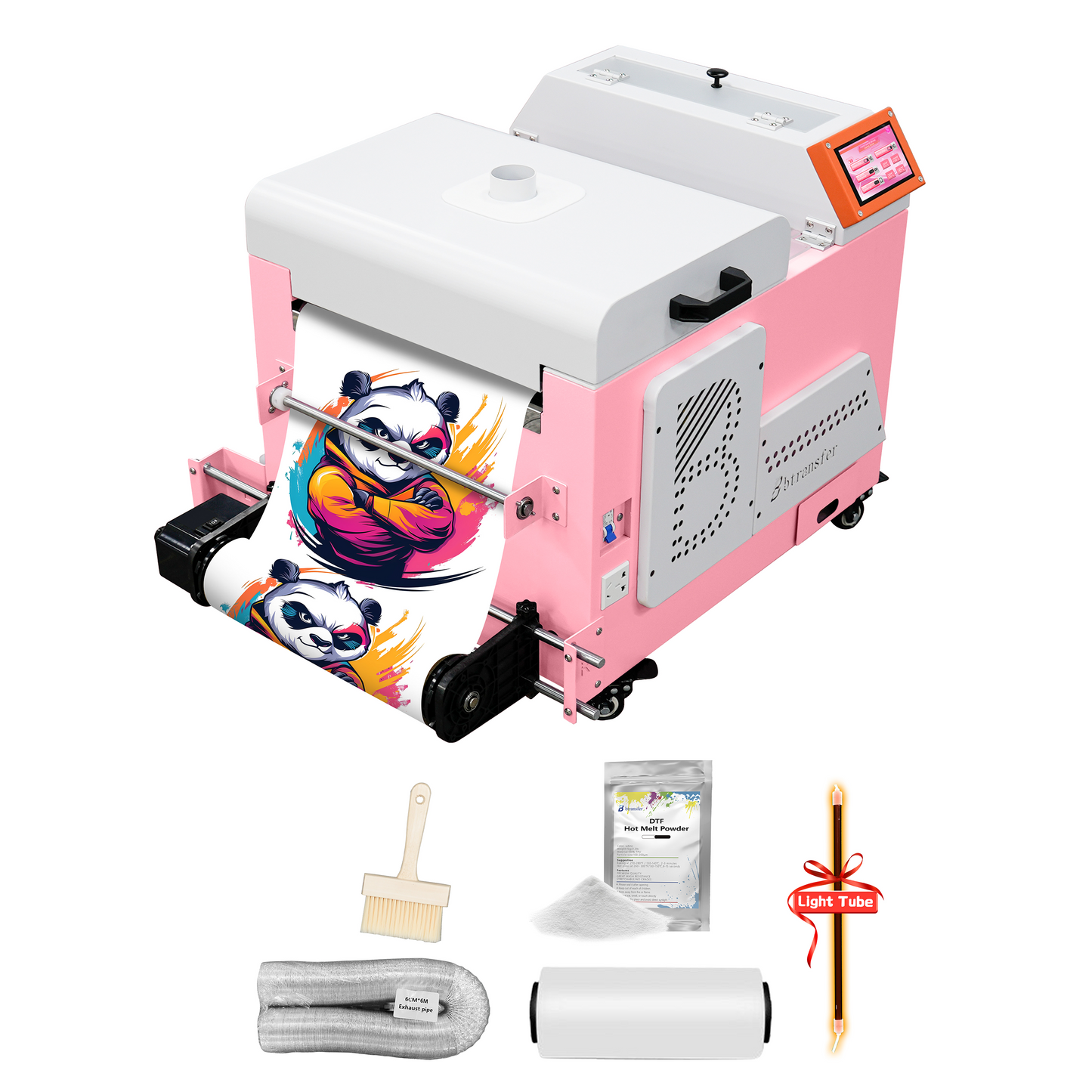 Btransfer 13" Pink DTF Oven Powder Shaker Heater for T-Shirt Rolls
