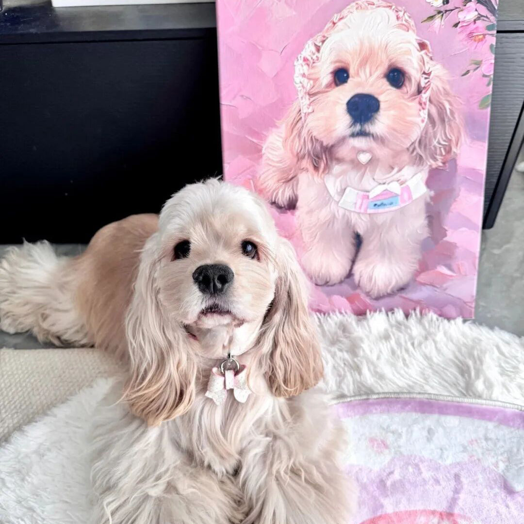Personalized Dog Portrait Oil Painting Pet Funny Gifts For Dog Owners
