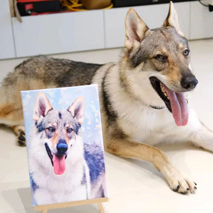 Personalized Dog Portrait Oil Painting Funny Dog Mom Gifts