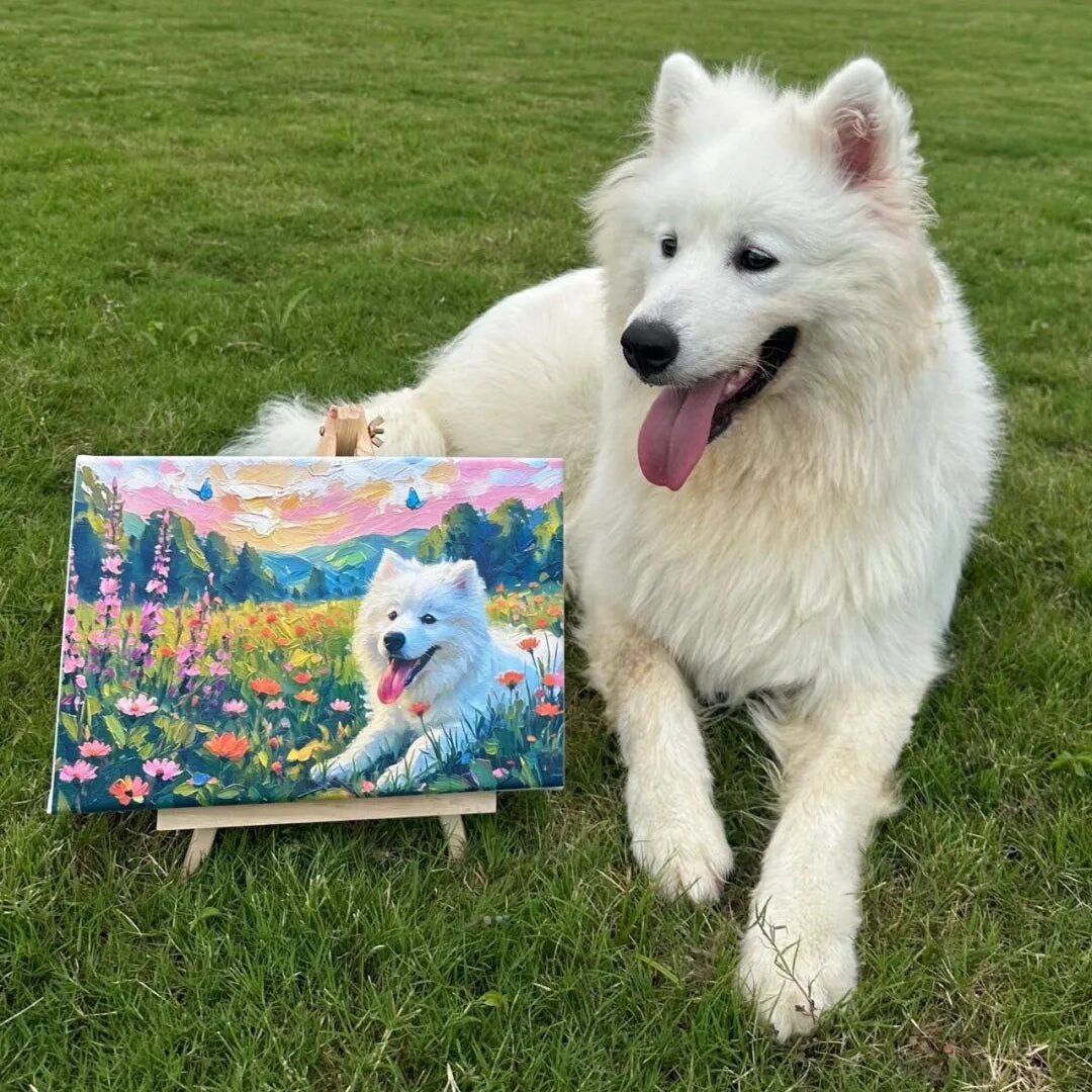 Custom Dog Portrait Oil Painting Funny Personalized Dog Gifts