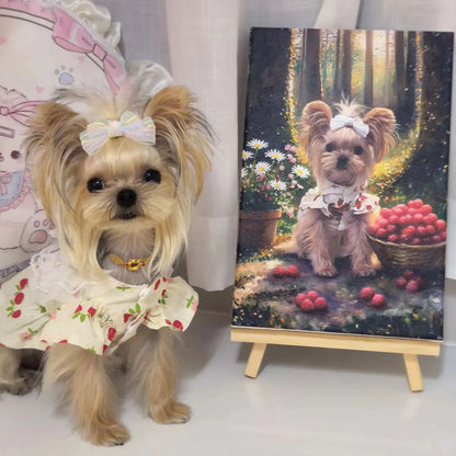 Personalized Dog Portrait Oil Painting Pet Funny Christmas Gifts For Dogs