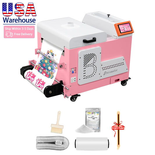 Btransfer 13" Pink DTF Oven Powder Shaker Heater for T-Shirt Rolls