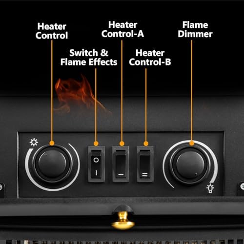 Quick Heating Electric Fireplace Stove Heater For Printing Room