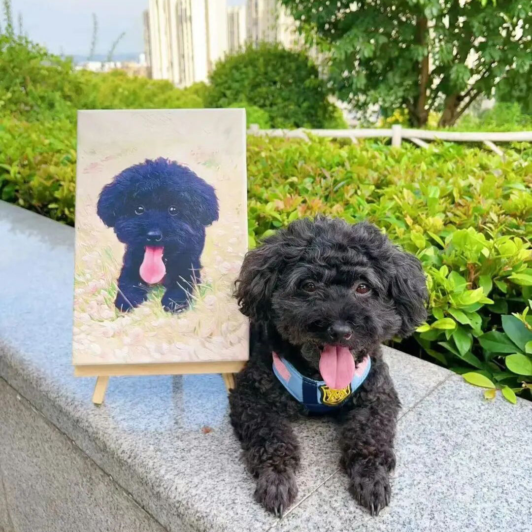Personalized Dog Portrait Oil Painting Funny Best Dog Gifts