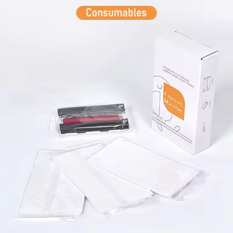 4X 6 Photo Paper 54 Sheets with Ribbons Color Ink 54 sheets+1 ribbon