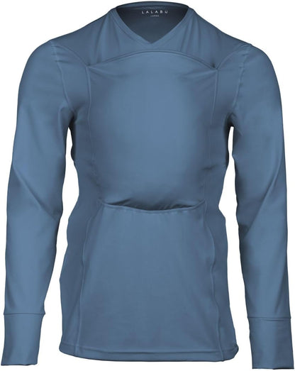 Blank Dad Shirt Baby Carrier Kangaroo Shirt For Dad And Baby Gifts Long Sleeve - Brook