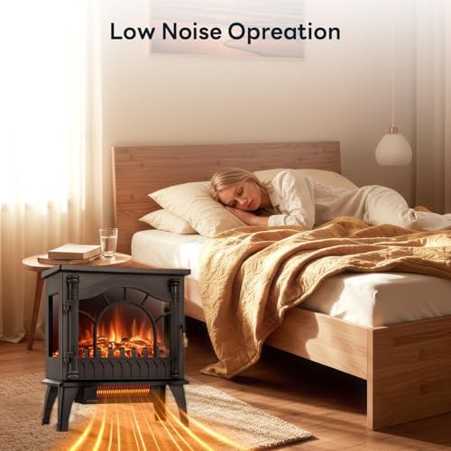 Quick Heating Electric Fireplace Stove Heater For Printing Room