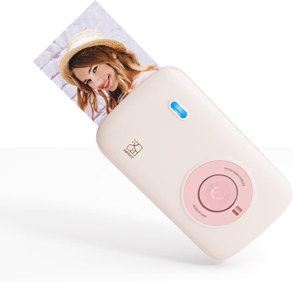 HPRT CP2100 Portable 2 * 3 Instant Photo Printer for iPhone Android Blush Pink