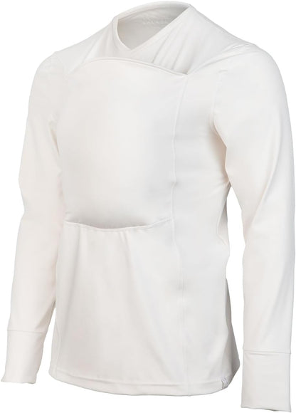 Blank Dad Shirt Baby Carrier Kangaroo Shirt For Dad And Baby Gifts Long Sleeve - Natural