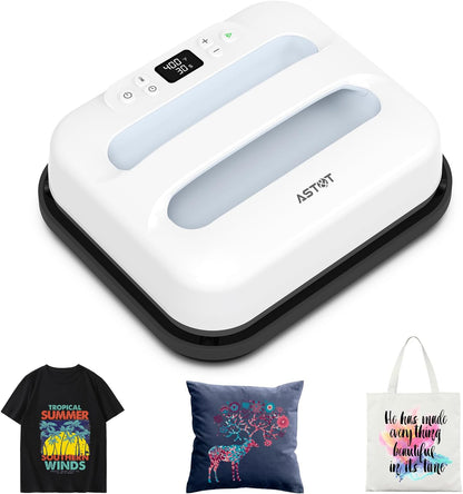 12x10 Portable Heat Press Machine Iron Press For Tshirt Hats Bags