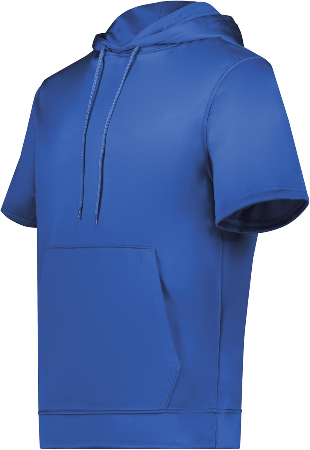 Blank Custom Men's Wicking Fleece Short Sleeve Hoodie Pullover - Colorsprinter