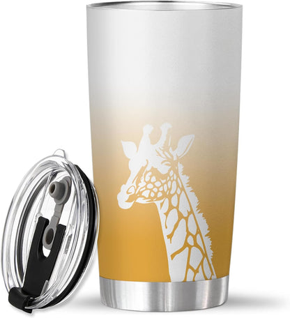 Radiologist Rad Tech 20 Oz Tumbler Metal,Mug Cupradiology Tech Gifts Giraffe Orange