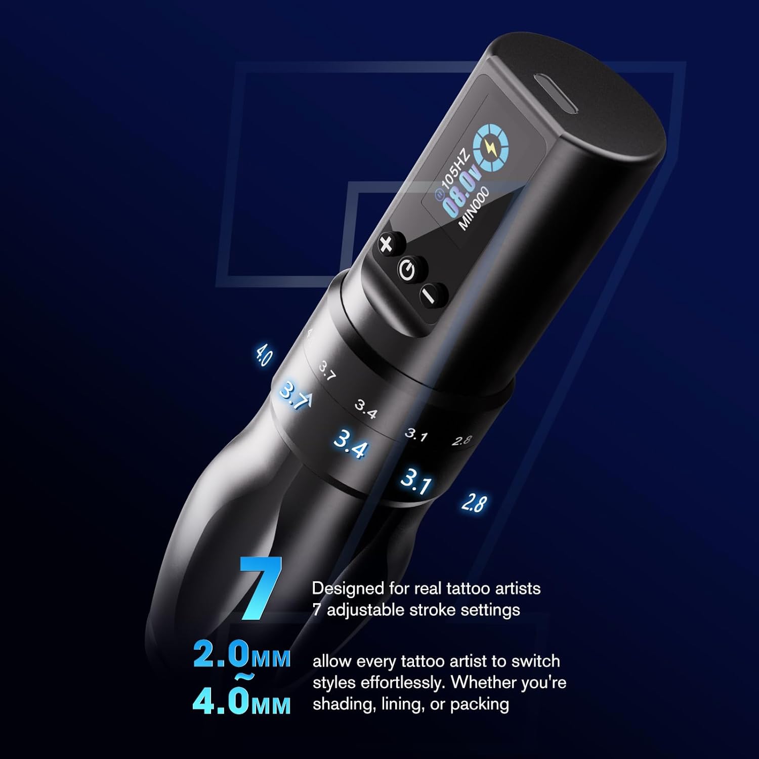 Tattoo Kit for Beginners with Stencil Printer & Gun - Full Set