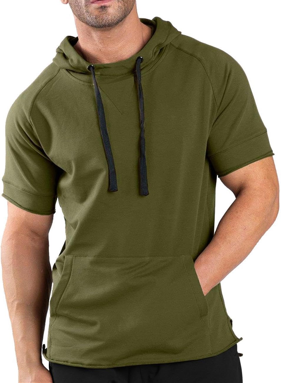 Blank Custom Wholesale Women Men Short Hoodie Pullover Sweatshirt - Colorsprinter