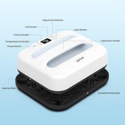 12x10 Portable Heat Press Machine Iron Press For Tshirt Hats Bags
