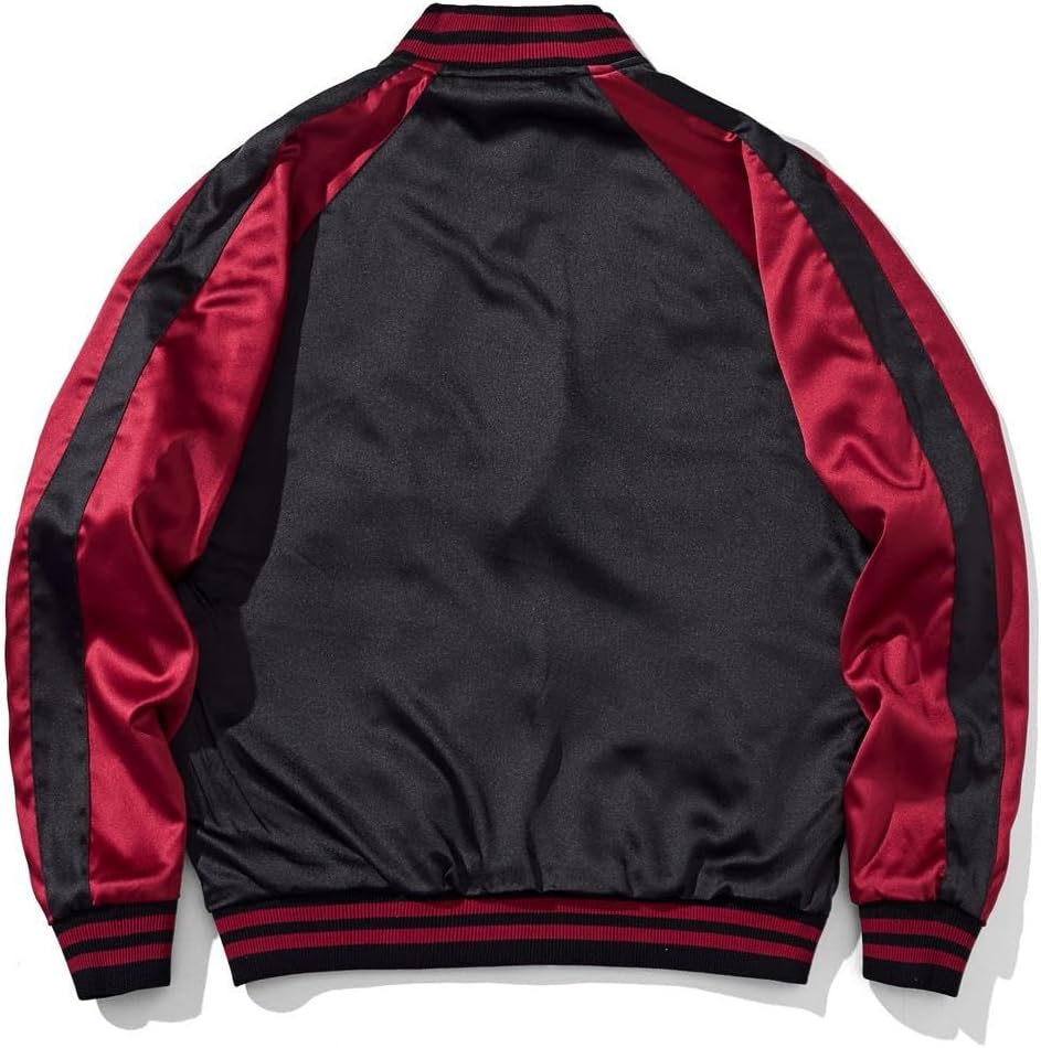 Dragon Bomber Jacket Reversible Zip Up Hoodies Japanese Streetwear