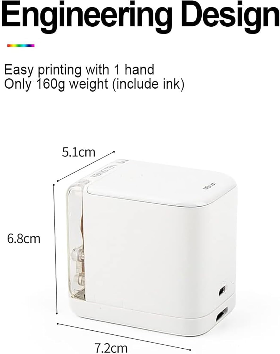 Portable Mini Handheld Food Edible Printer For Cake Coffee Diy Decor