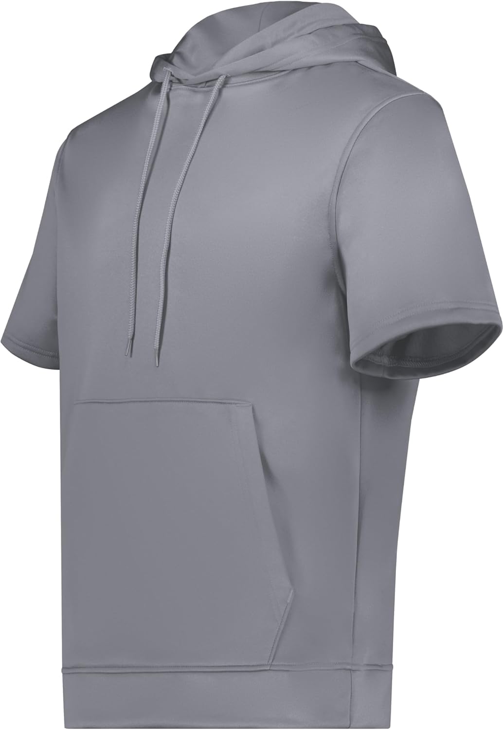 Blank Custom Men's Wicking Fleece Short Sleeve Hoodie Pullover - Colorsprinter