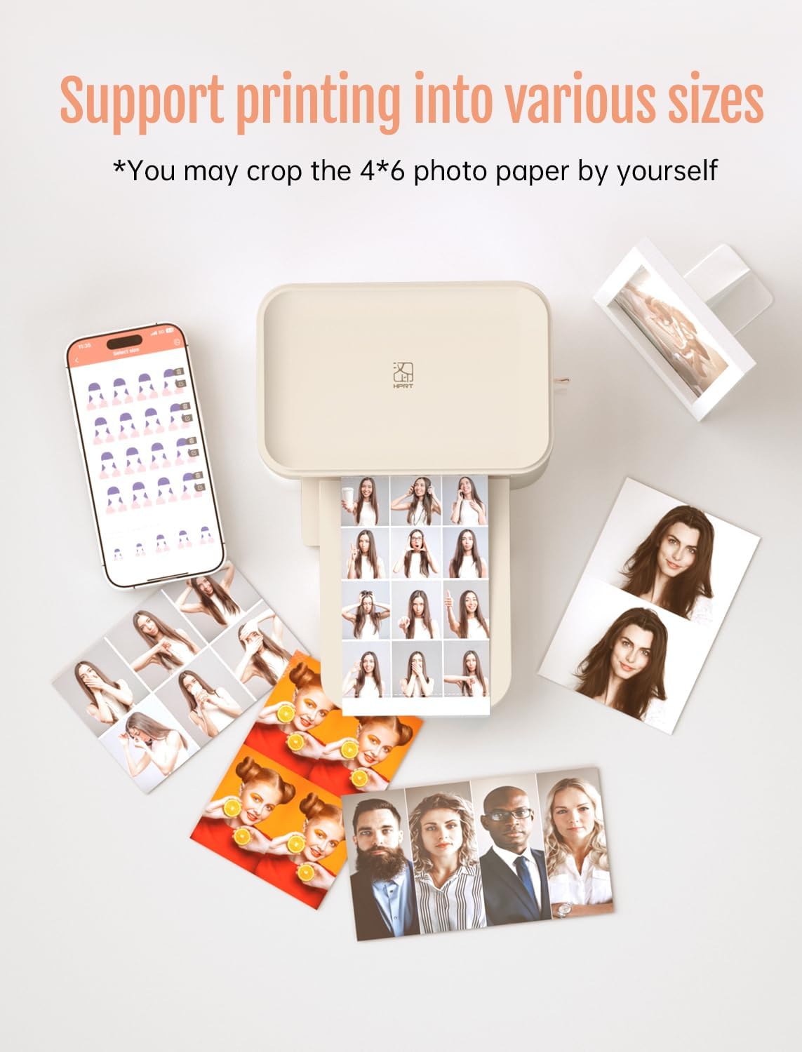 HPRT Photo Printer 4x6,Instant Picture Printer for iPhone, Android