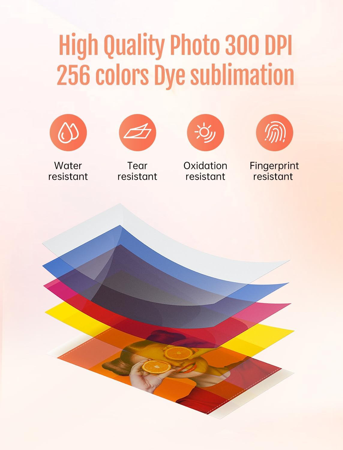 HPRT Photo Printer 4x6,Instant Picture Printer for iPhone, Android