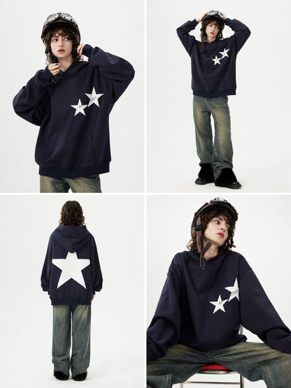 Star Y2k Hoodie Graphic Hoodies Crewneck Sweatshirt