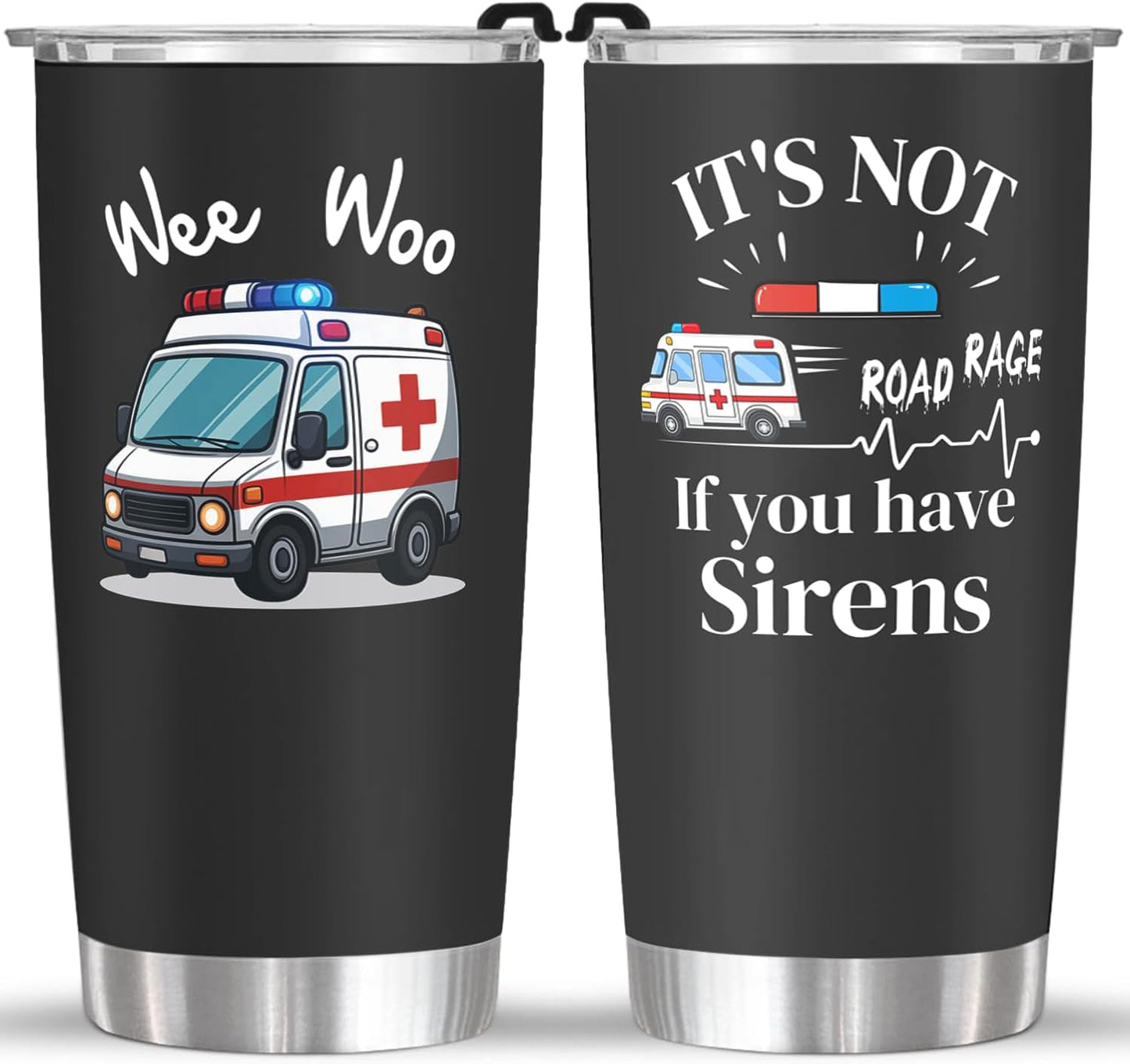 Radiologist Rad Tech 20 Oz Tumbler Metal,Mug Cupradiology Tech Gifts Paramedic Wee Woo Bus