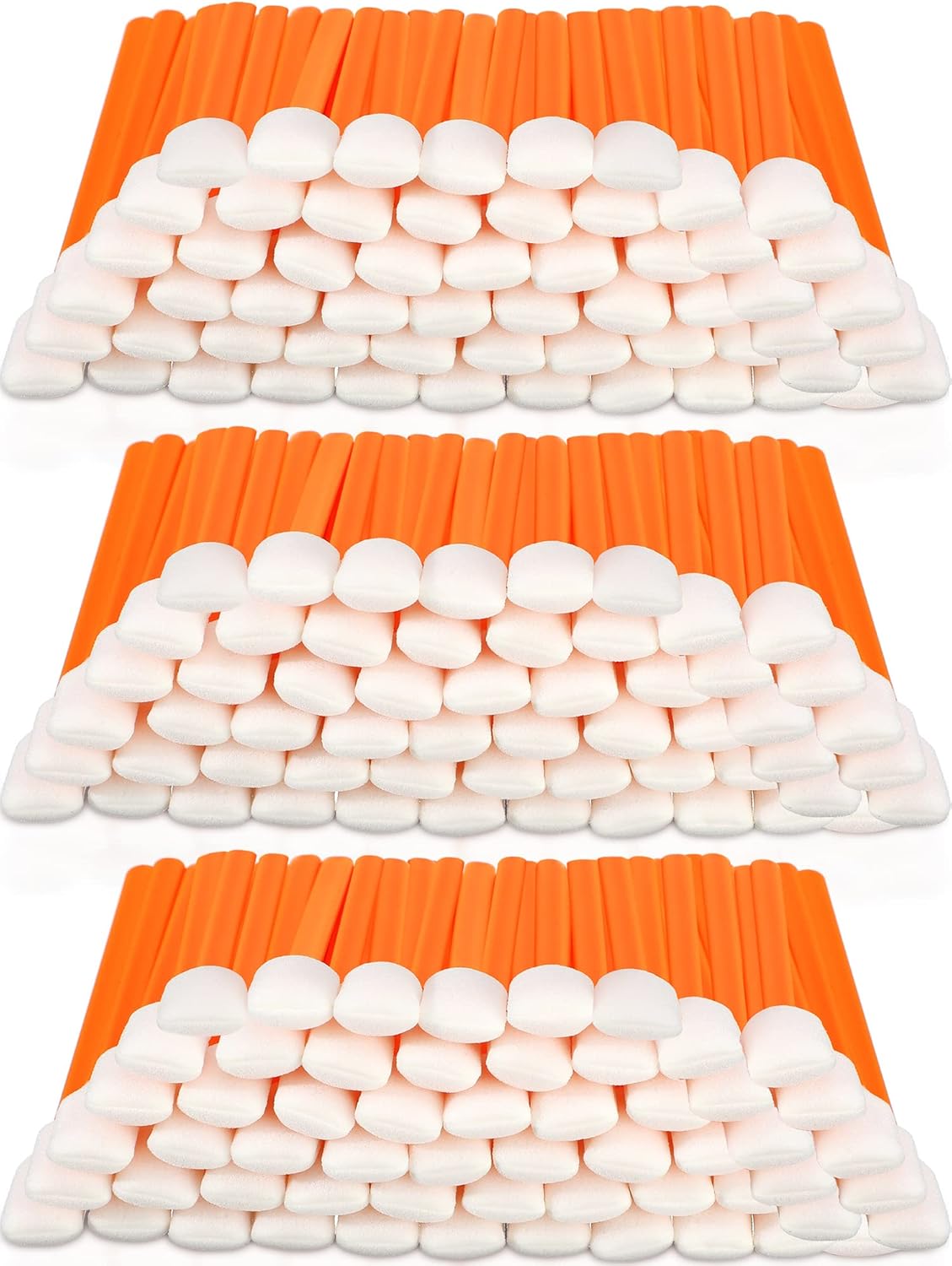 Cleaning Swabs 5.1 Inch, Foam Tips Sponge Sticks for Printer Orange(500pcs)