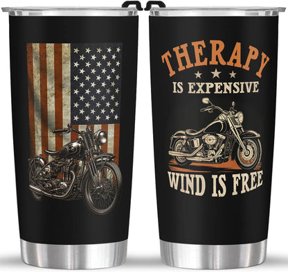 Radiologist Rad Tech 20 Oz Tumbler Metal,Mug Cupradiology Tech Gifts Motorcycle Wind Is Free