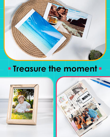 4 x 6" Photo Paper and Ink Cartridges For Liene Amber Photo Printer