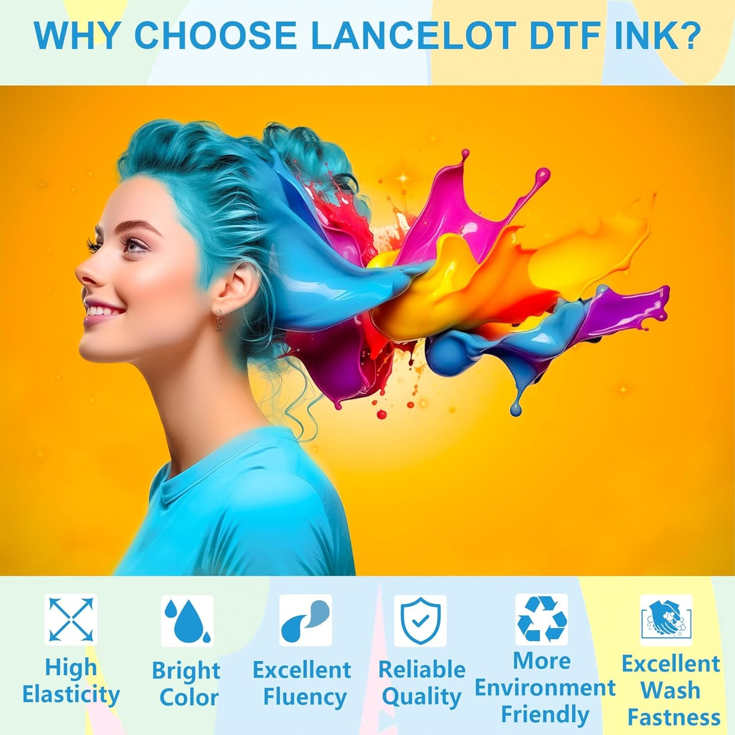Lancelot Premium DTF Ink 500ML kit