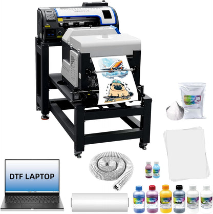 Lancelot M1630 Pro DTF Printer Bundle DTF Shaker Stand Laptop Supply