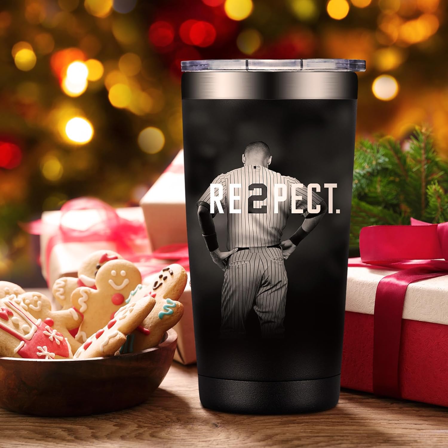 Birgilt Derek New York Jeter Baseball Tumbler Tea Travel Mug Cup Gifts