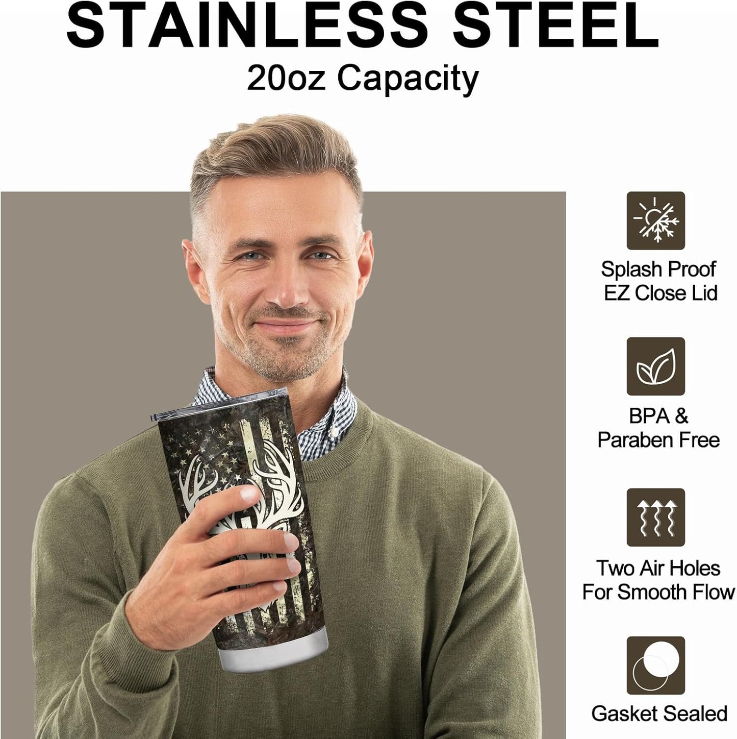 I'd Rather Be Hunting Tumbler Coffee Cup Mug Gift for Hunting Lovers