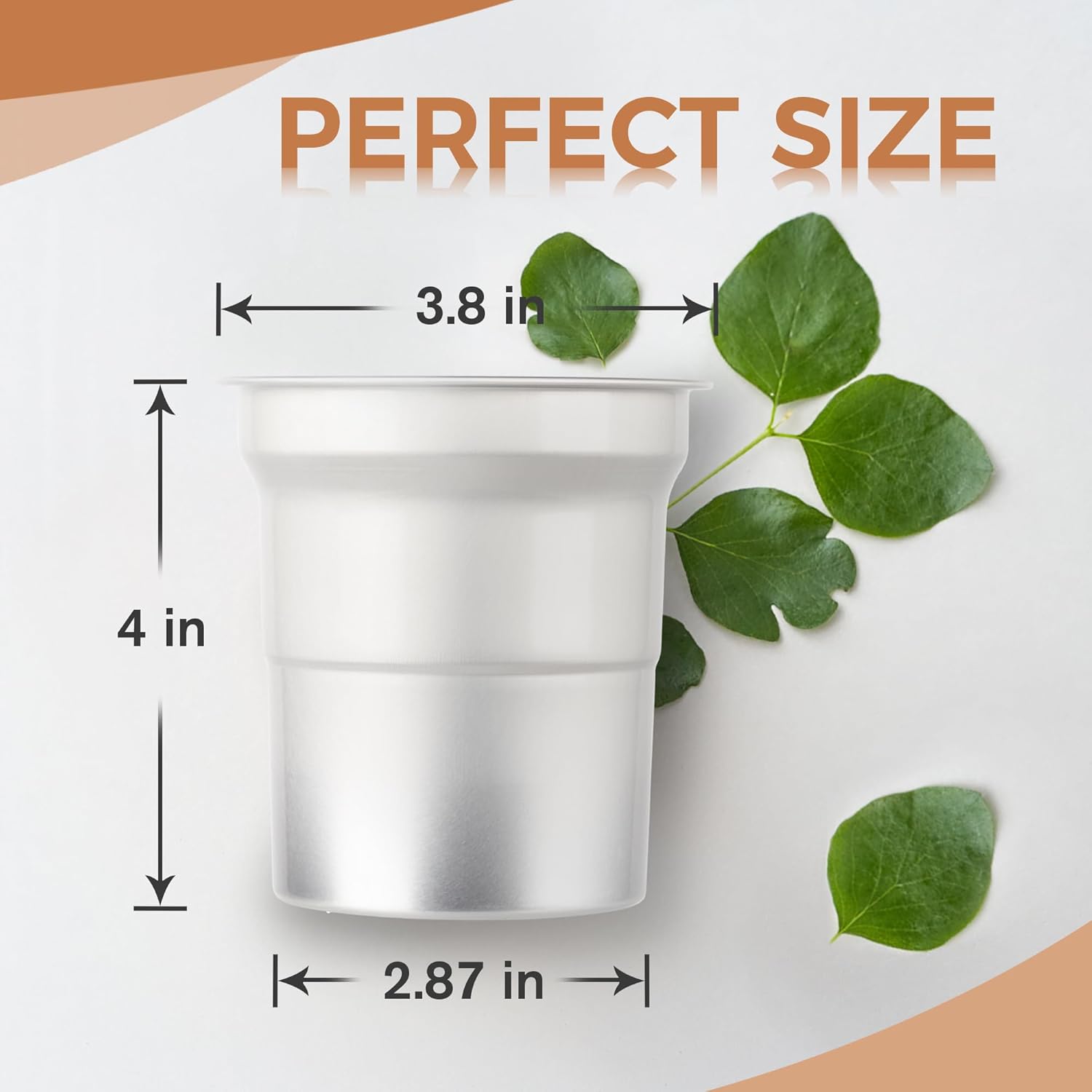 Custom Wholesale Blank Ball Aluminum Cups 16 oz Recyclable Party Cups