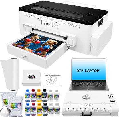 Lancelot A3 L1800 DTF Printer Bundle Printer+Oven+Laptop+consumable - Colorsprinter